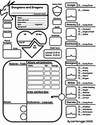 Image result for Simplified Dnd 5E Character Sheet