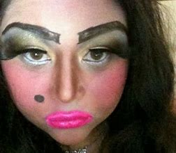 Image result for Ugly Cakey Makeup