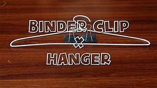 Image result for Binder Clip Hanger