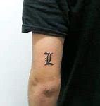 Image result for Letter L Tattoo