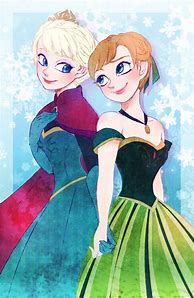 Image result for Elsa and Anna Fan Art