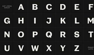 Image result for White Letter Font