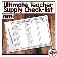 Image result for Teacher Supply List Template