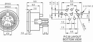 Image result for Circular Miniature 4 Pin DIN Connector