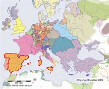 Image result for Map of Spain 1500