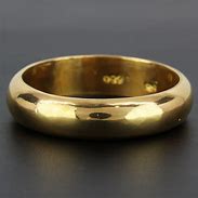 Image result for 24K Gold Men's Wedding Band