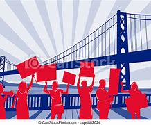 Image result for People Protesting Clip Art