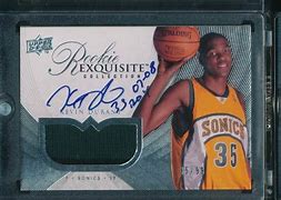 Image result for Kevin Durant Rookie LeBron James Jersey Card