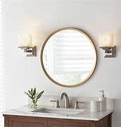 Image result for Round Gold Bathroom Mirror