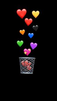 Image result for iPhone Heart Emoji Black Background