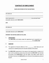 Image result for Work Contract Template Free
