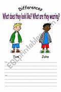 Image result for Physical Differences Talking Activity
