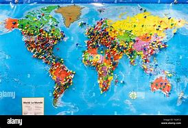 Image result for World Map for Marking Travel