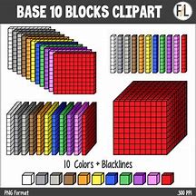 Image result for Base Ten Blocks Math Clip Art