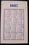 Image result for Calendar of Year 1987