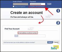 Image result for Forgot Password Facebook Account