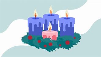 Image result for Flickering Advent Candles with Black Background