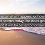 Image result for What Happens Today Quote