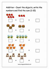 Image result for Easy Math Addition Worksheets
