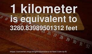 Image result for Kilometers to Feet