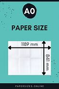 Image result for A0 Paper Size