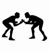 Image result for Wrestling Silhouette Clip Art Black White