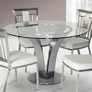 Image result for 36 Inch Round Glass Top Dining Table