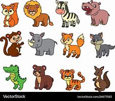 Image result for Cartoon Wildlife Animals Kll