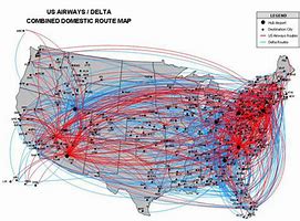 Image result for Delta Airlines Route Map USA