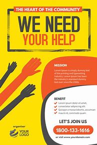 Image result for We Need Your Help Flyer