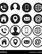 Image result for Business Card Contact Icons Vector