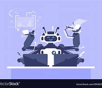 Image result for Image Robot Person Office Desk