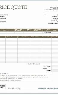 Image result for Price/Offer Template Word