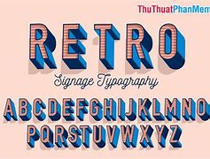Image result for Font Chữ Retro