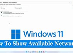 Image result for Show Available Networks