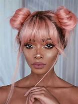 Image result for Rose Gold Hair Color Black Women