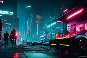 Image result for Futuristic Japan Busy Street