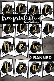 Image result for New Year Banner Printable