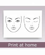 Image result for Face Template for Makeup