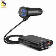 Image result for 4-Port USB Auto Charger