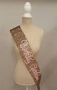 Image result for Birthday Sash in Gold and Pink