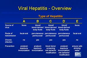 Image result for Different Types of Hepatitis