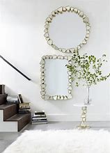 Image result for Round Mirror with Pebble Border
