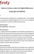 Image result for Xfinity DMCA