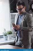 Image result for Businessman Using iPhone