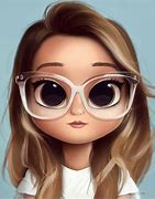 Image result for Cute Cartoon Girl with Glasses Background