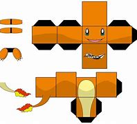 Image result for Pokemon Papercraft Charmander