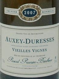 Image result for Pascal Prunier Bonheur Auxey Duresses Vieilles Vignes