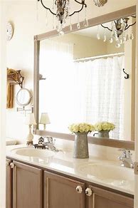 Image result for Cheap Bathroom Mirror Ideas
