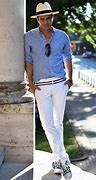 Image result for Pantalón Blanco Outfit Hombre